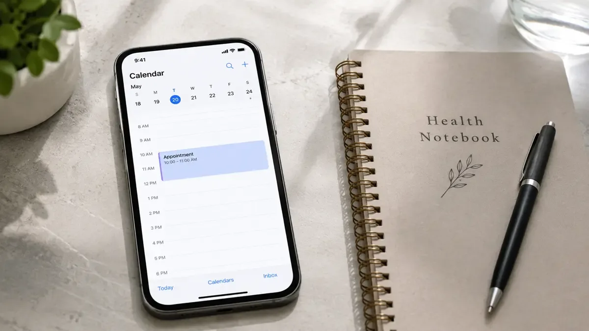 Turno médico online representado en un celular