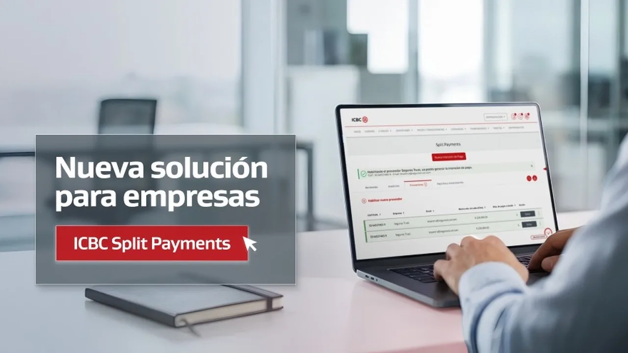 ICBC lanza Split Payments para fraccionar y coordinar pagos entre empresas
