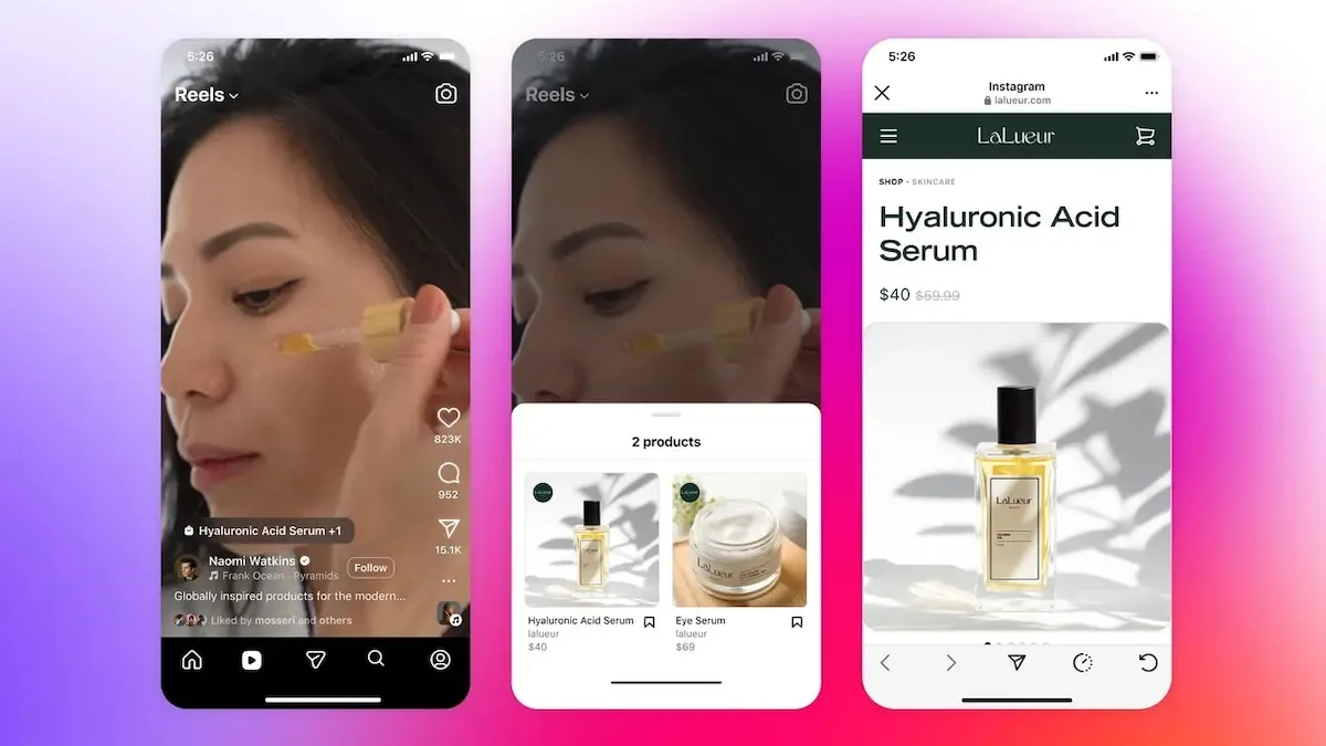 Meta permite hasta 30 enlaces de compra en reels de Instagram y Facebook